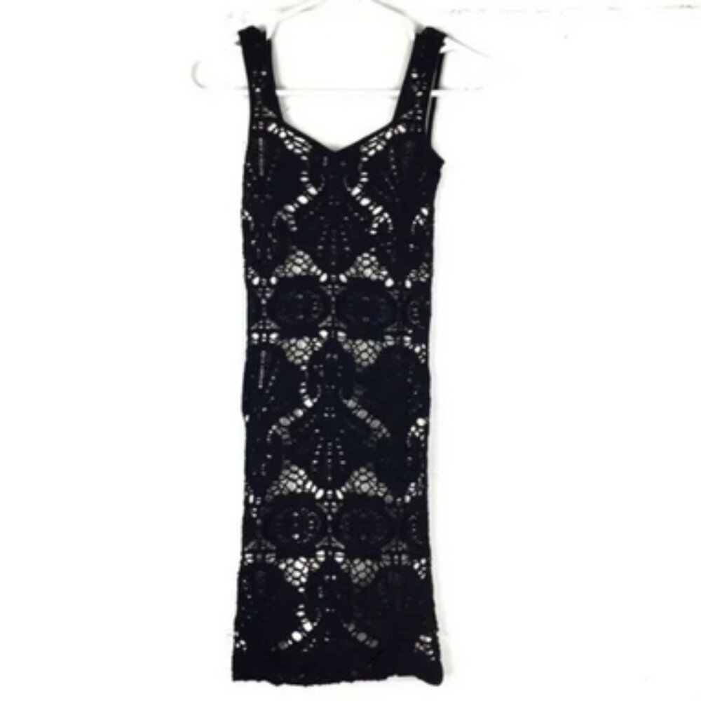 Intimately Free People black and nude Medallion Slip Dress size XS/S - Picture 4 of 9